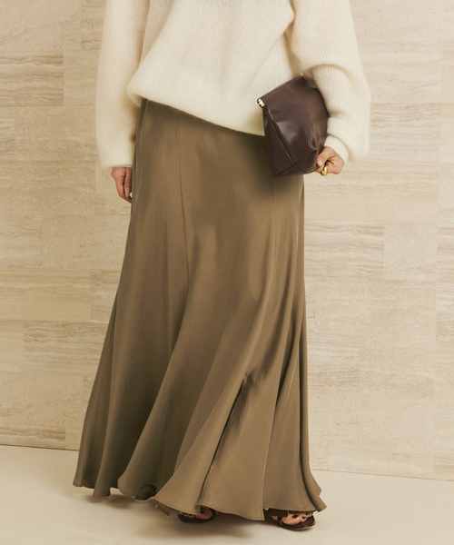 plage（プラージュ）の「《追加》Washable Fibril ロングスカート 5（スカート・レディース・ブラック/タン・34/36/38）」の2枚目の写真