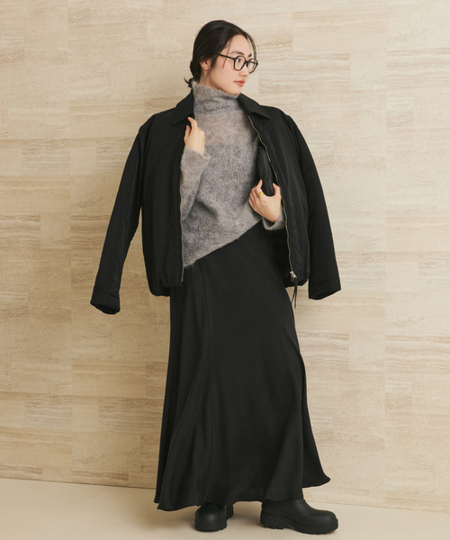 plage（プラージュ）の「《追加》Washable Fibril ロングスカート 5（スカート・レディース・ブラック/タン・34/36/38）」の3枚目の写真