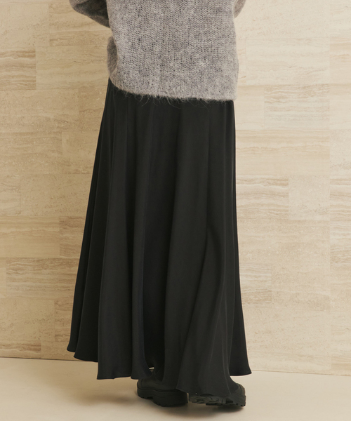 plage（プラージュ）の「《追加》Washable Fibril ロングスカート 5（スカート・レディース・ブラック/タン・34/36/38）」の12枚目の写真