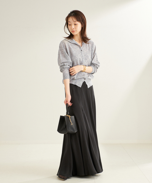 plage（プラージュ）の「《追加》Washable Fibril ロングスカート 5（スカート・レディース・ブラック/タン・34/36/38）」の13枚目の写真