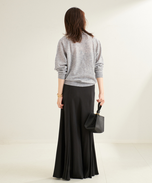 plage（プラージュ）の「《追加》Washable Fibril ロングスカート 5（スカート・レディース・ブラック/タン・34/36/38）」の16枚目の写真