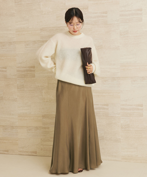 plage（プラージュ）の「《追加》Washable Fibril ロングスカート 5（スカート・レディース・ブラック/タン・34/36/38）」の21枚目の写真