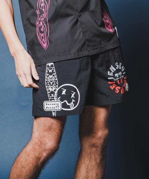 seventy seven(セブンティセブン)の「mp14503-nylon short pants (26S) ショートパンツ(7726S280)(その他パンツ・メンズ・ベージュ/ブラック/ブルー・XL/L/M/S)」の2枚目の写真