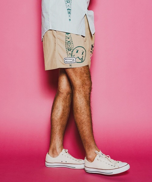 seventy seven(セブンティセブン)の「mp14503-nylon short pants (26S) ショートパンツ(7726S280)(その他パンツ・メンズ・ベージュ/ブラック/ブルー・XL/L/M/S)」の6枚目の写真