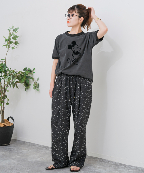 Spick & Span（スピックアンドスパン）の「《WEB限定 / 追加》ドットプリントイージーストレートパンツ（その他パンツ・レディース・マルチ・38/36）」の14枚目の写真