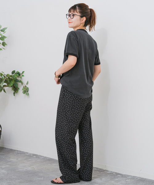Spick & Span（スピックアンドスパン）の「《WEB限定 / 追加》ドットプリントイージーストレートパンツ（その他パンツ・レディース・マルチ・38/36）」の13枚目の写真