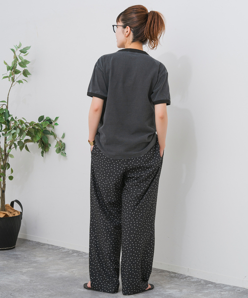 Spick & Span（スピックアンドスパン）の「《WEB限定 / 追加》ドットプリントイージーストレートパンツ（その他パンツ・レディース・マルチ・38/36）」の12枚目の写真