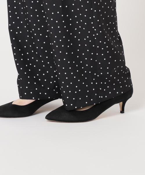 Spick & Span（スピックアンドスパン）の「《WEB限定 / 追加》ドットプリントイージーストレートパンツ（その他パンツ・レディース・マルチ・38/36）」の5枚目の写真