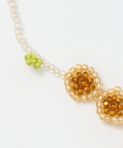 Steven Alan(スティーブンアラン)の「<Pura Utz>BROWN FLOWER NECKLACE/ネックレス(ネックレス・レディース・ブラウン系・FREE)」の2枚目の写真