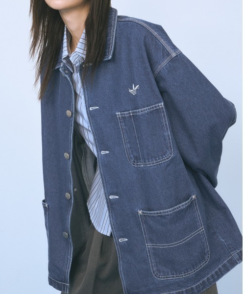ジャケット・アウター adidas U DENIM COVERALL VINTAGE セール】adidas アディダス U DENIM COVERALL VINTAGE アウター KR1035
