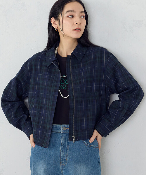 COMME CA ISM(コムサイズム)の「スイングトップブルゾン / セットアップ対応(ブルゾン・レディース・グリーン系・X-LARGE/LARGE/MEDIUM/SMALL)」の1枚目の写真