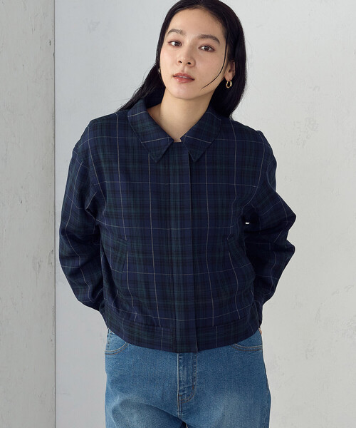 COMME CA ISM(コムサイズム)の「スイングトップブルゾン / セットアップ対応(ブルゾン・レディース・グリーン系・X-LARGE/LARGE/MEDIUM/SMALL)」の8枚目の写真