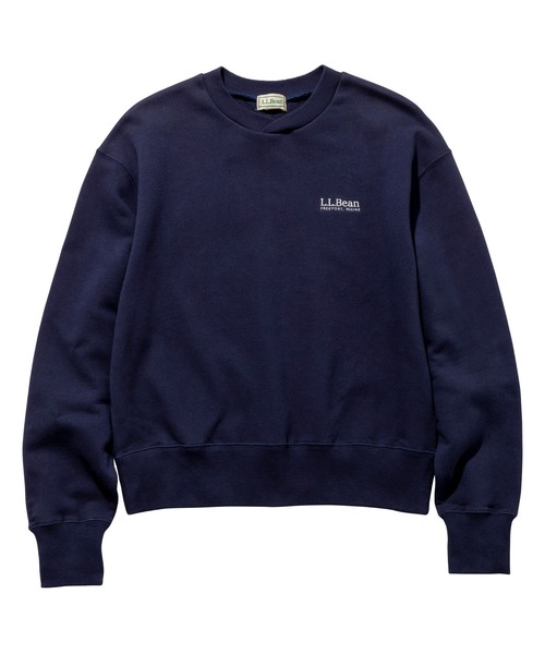 L.L.Bean（エルエルビーン）の「【JAPAN EDITION】スミスフィールド・クルーネック・スウェットシャツ（スウェット・レディース・ライトグレー/マジェンタ/ネイビー/ブルー系・MEDIUM）」の3枚目の写真