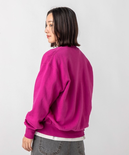 L.L.Bean（エルエルビーン）の「【JAPAN EDITION】スミスフィールド・クルーネック・スウェットシャツ（スウェット・レディース・ライトグレー/マジェンタ/ネイビー/ブルー系・MEDIUM）」の6枚目の写真