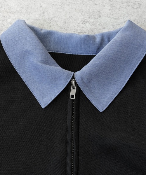 reca(レカ)の「襟付きダブルジップニットカーディガン(ブルゾン・レディース・アイボリー/ブラック・FREE)」の16枚目の写真