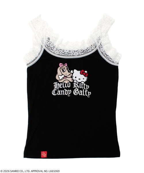 GALFY（ガルフィー）の「GALFY（ガルフィー）仲子レースタンク/コラボ レースリブタンクトップ/刺繍ロゴ（タンクトップ・レディース・ホワイト/ブラック/サックスブルー/ピンク・FREE）」の17枚目の写真