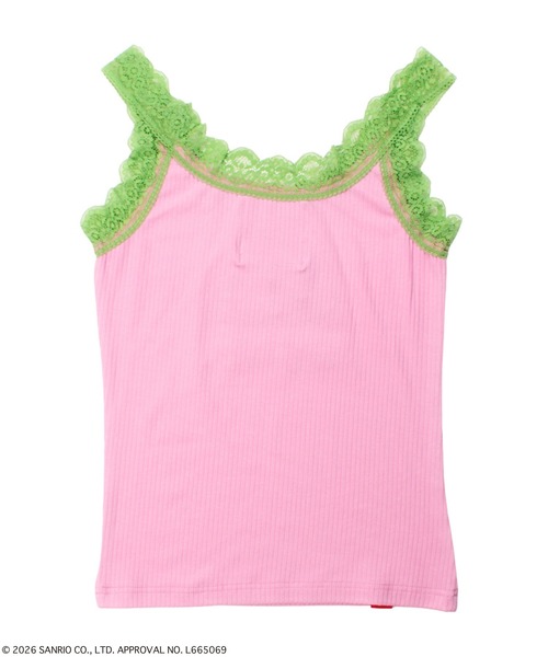 GALFY（ガルフィー）の「GALFY（ガルフィー）仲子レースタンク/コラボ レースリブタンクトップ/刺繍ロゴ（タンクトップ・レディース・ホワイト/ブラック/サックスブルー/ピンク・FREE）」の14枚目の写真