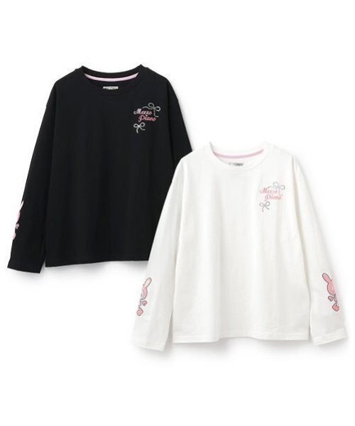 ベリエちゃん 袖アップリケTシャツ（Tシャツ/カットソー）｜mezzo