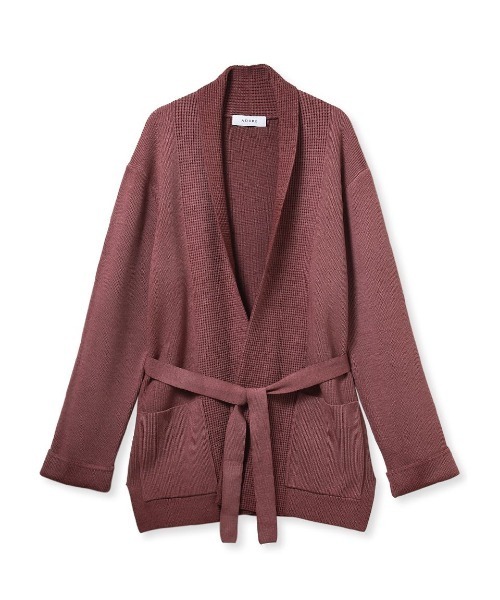 AOURE(アウール)の「NEVE ショールカーデ Safari(ニット/セーター・メンズ・ライトピンク/サックスブルー・MEDIUM/LARGE/X-LARGE)」の2枚目の写真