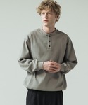 SLICK（スリック）の「【SLICK/スリック】Tech Thermal Drawstring Henley Neck/テックサーマルドローストリングヘンリーネックTシャツ（Tシャツ/カットソー・1）」