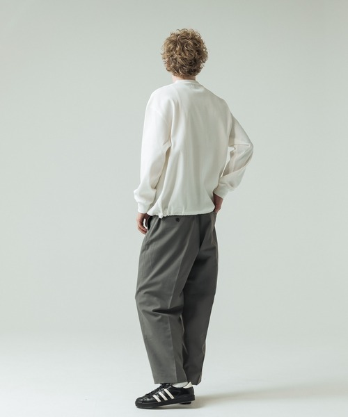 SLICK（スリック）の「【SLICK/スリック】Tech Thermal Drawstring Henley Neck/テックサーマルドローストリングヘンリーネックTシャツ（Tシャツ/カットソー・メンズ・スミクロ/ホワイト/グレー/ブラック・1/3/2）」の14枚目の写真