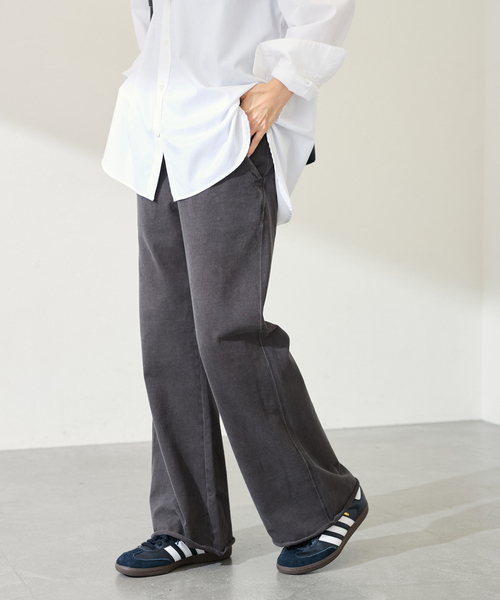 FRAMeWORK（フレームワーク）の「≪追加≫ウェットオゾンセミフレアパンツ（その他パンツ・レディース・ホワイト系その他/サックスブルー/チャコールグレー・36/38）」の16枚目の写真