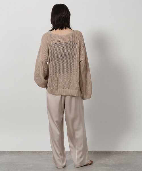 LAKOLE(ラコレ)の「サテンイージーパンツ / 658138(その他パンツ・レディース・グレー/ライトベージュ/ネイビー・FREE)」の15枚目の写真