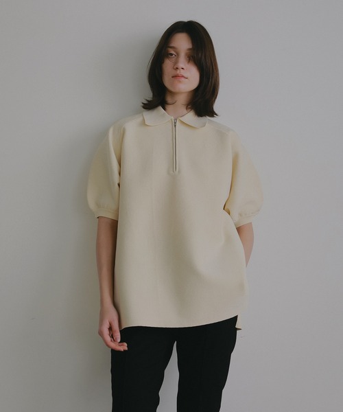 セール】OVER KNIT POLO TOPS（ニット/セーター）｜MANOF（マノフ）の