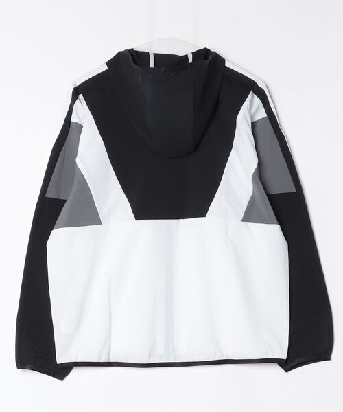 adidas(アディダス)の「アディダス adidas TEAMS ルーズフィット クロス ジャケット(ジャージ・レディース・オフホワイト/ブラック/ネイビー・S/M/L/XL)」の4枚目の写真