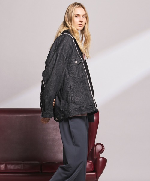 UNISEX》Denim Docking Prime-Over Peaked Lapel Jacket/デニム