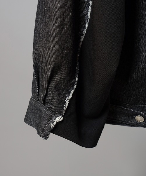 UNISEX》Denim Docking Prime-Over Peaked Lapel Jacket/デニム