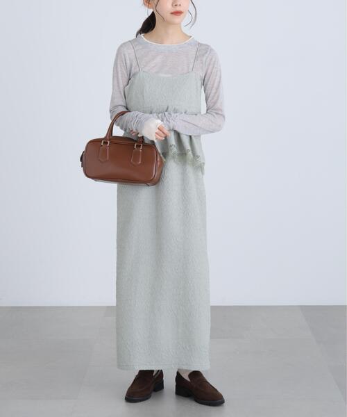 FREE'S MART(フリーズマート)の「◆ペプラムレースキャミワンピース(ワンピース・レディース・ブラック/ホワイト/ライトグリーン・MEDIUM/SMALL)」の3枚目の写真