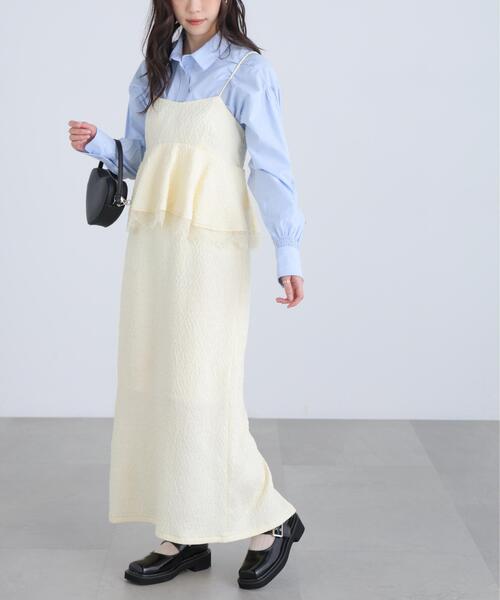 FREE'S MART(フリーズマート)の「◆ペプラムレースキャミワンピース(ワンピース・レディース・ブラック/ホワイト/ライトグリーン・MEDIUM/SMALL)」の18枚目の写真