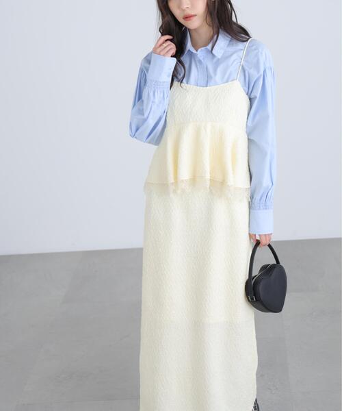 FREE'S MART(フリーズマート)の「◆ペプラムレースキャミワンピース(ワンピース・レディース・ブラック/ホワイト/ライトグリーン・MEDIUM/SMALL)」の19枚目の写真