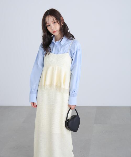 FREE'S MART(フリーズマート)の「◆ペプラムレースキャミワンピース(ワンピース・レディース・ブラック/ホワイト/ライトグリーン・MEDIUM/SMALL)」の21枚目の写真