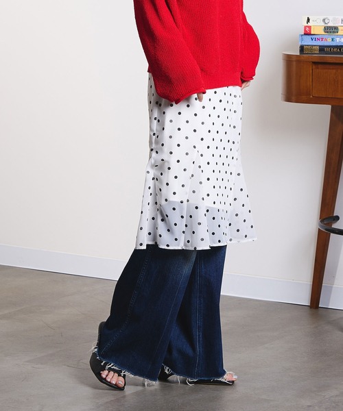 ROSE BUD（ローズバッド）の「ASSORTED MIDI SKIRT（スカート・レディース・ホワイト/ベージュ・ONE SIZE）」の14枚目の写真