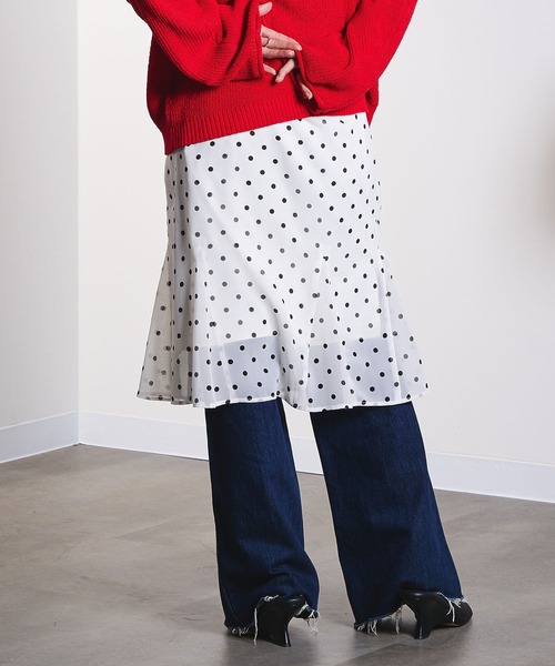 ROSE BUD（ローズバッド）の「ASSORTED MIDI SKIRT（スカート・レディース・ホワイト/ベージュ・ONE SIZE）」の15枚目の写真