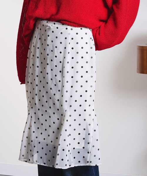 ROSE BUD（ローズバッド）の「ASSORTED MIDI SKIRT（スカート・レディース・ホワイト/ベージュ・ONE SIZE）」の19枚目の写真