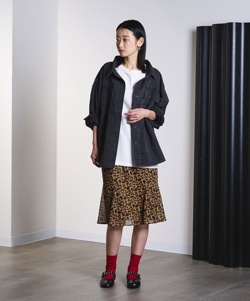 ROSE BUD（ローズバッド）の「ASSORTED MIDI SKIRT（スカート・レディース・ホワイト/ベージュ・ONE SIZE）」の7枚目の写真