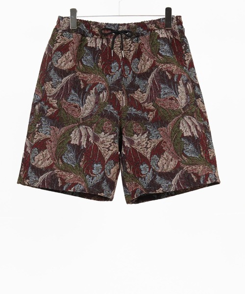 CAMBIO(カンビオ)の「mp14627- Botanical Leaf Gobelin Shorts ショートパンツ(2026GIM-011)(その他パンツ・メンズ・ブルー/ブラック/ワイン・S/M/L)」の20枚目の写真