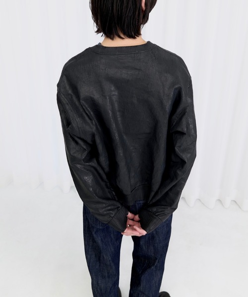 OUAT(オーユーエーティー)の「CERAMIC JUMPER(Tシャツ/カットソー・メンズ・ブラック・3)」の2枚目の写真