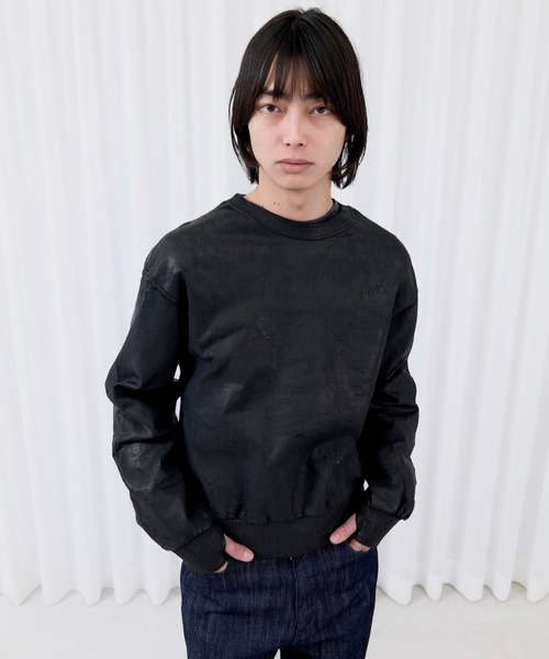 OUAT(オーユーエーティー)の「CERAMIC JUMPER(Tシャツ/カットソー・メンズ・ブラック・3)」の3枚目の写真