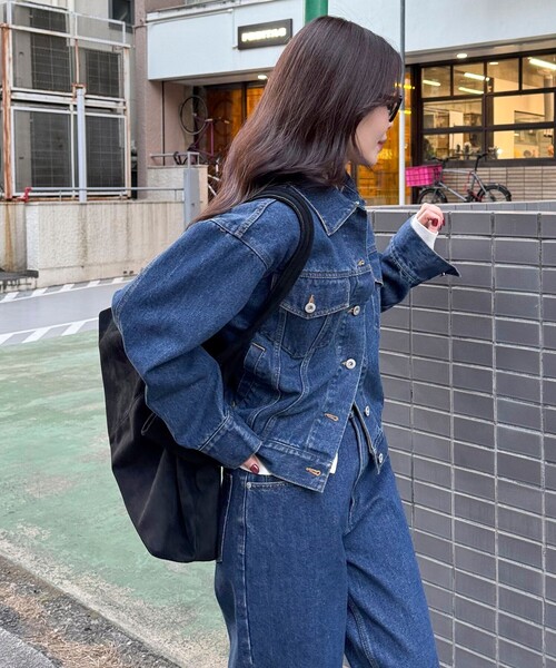 fredy emue(フレディエミュ)の「《セットアップ対応》コンパクトデニムジャケット(デニムジャケット・レディース・サックスブルー/ネイビー・38)」の11枚目の写真