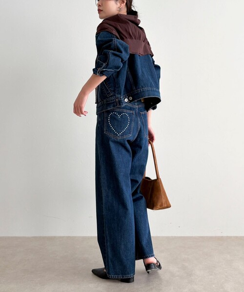 fredy emue(フレディエミュ)の「《セットアップ対応》コンパクトデニムジャケット(デニムジャケット・レディース・サックスブルー/ネイビー・38)」の15枚目の写真