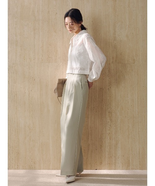 anuans（アニュアンス）の「レースシャツブラウス（シャツ/ブラウス・レディース・ネイビー/ホワイト/ブルー・FREE）」の11枚目の写真