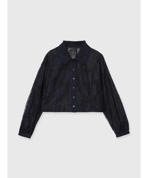 anuans（アニュアンス）の「レースシャツブラウス（シャツ/ブラウス・レディース・ネイビー/ホワイト/ブルー・FREE）」の19枚目の写真