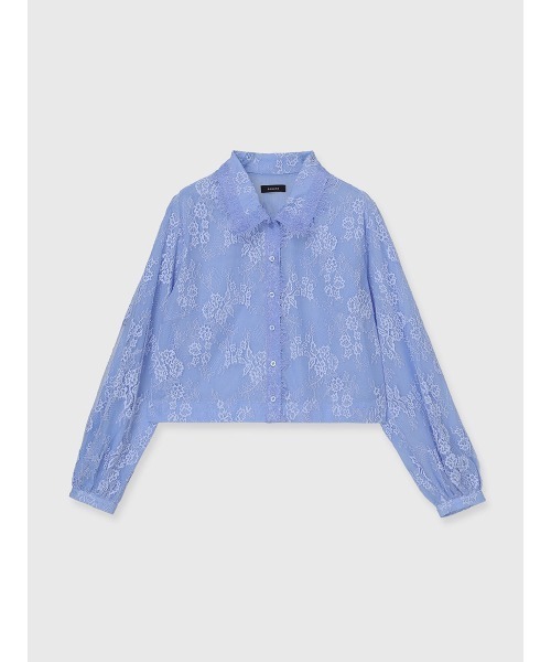 anuans（アニュアンス）の「レースシャツブラウス（シャツ/ブラウス・レディース・ネイビー/ホワイト/ブルー・FREE）」の20枚目の写真