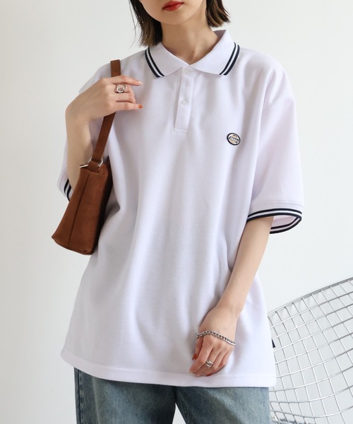 Dickies(ディッキーズ)の「【GENUINE DICKIES/ジェニュインディッキーズ】ミニワッペンリブライン 鹿の子ポロシャツ(ポロシャツ・メンズ・ブラック/グリーン/ブラウン/ホワイト・M/L/XL)」の7枚目の写真