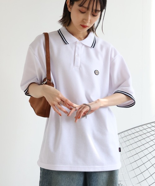 Dickies(ディッキーズ)の「【GENUINE DICKIES/ジェニュインディッキーズ】ミニワッペンリブライン 鹿の子ポロシャツ(ポロシャツ・メンズ・ブラック/グリーン/ブラウン/ホワイト・M/L/XL)」の8枚目の写真