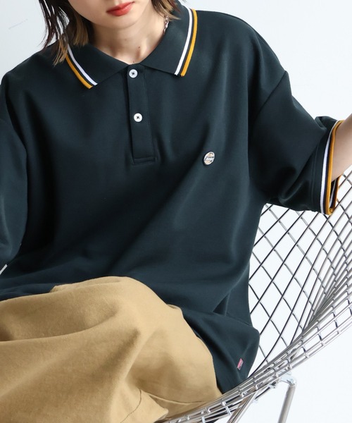 Dickies(ディッキーズ)の「【GENUINE DICKIES/ジェニュインディッキーズ】ミニワッペンリブライン 鹿の子ポロシャツ(ポロシャツ・メンズ・ブラック/グリーン/ブラウン/ホワイト・M/L/XL)」の18枚目の写真